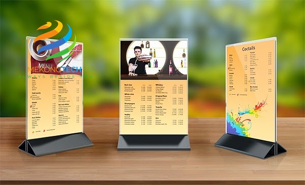 in menu nhựa giá rẻ cho quán ăn, quán cafe nhà hàng, spa, karaoke, ăn vặt tại Tphcm , Long An